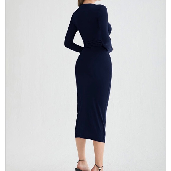 Navy Blue Dress - Picture 3 of 4